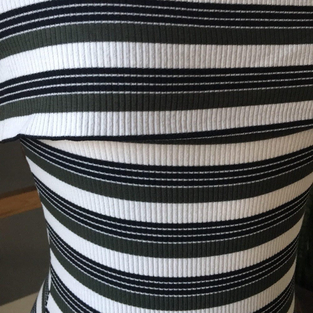 Cruizin down the St. off shoulder stripe bodysuit - Picture 5 of 6